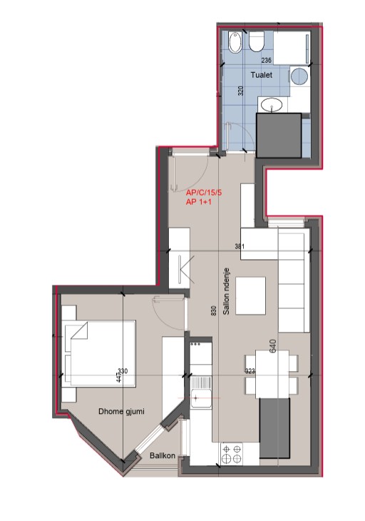 Apartment – 21 Dhjetori, Tirana